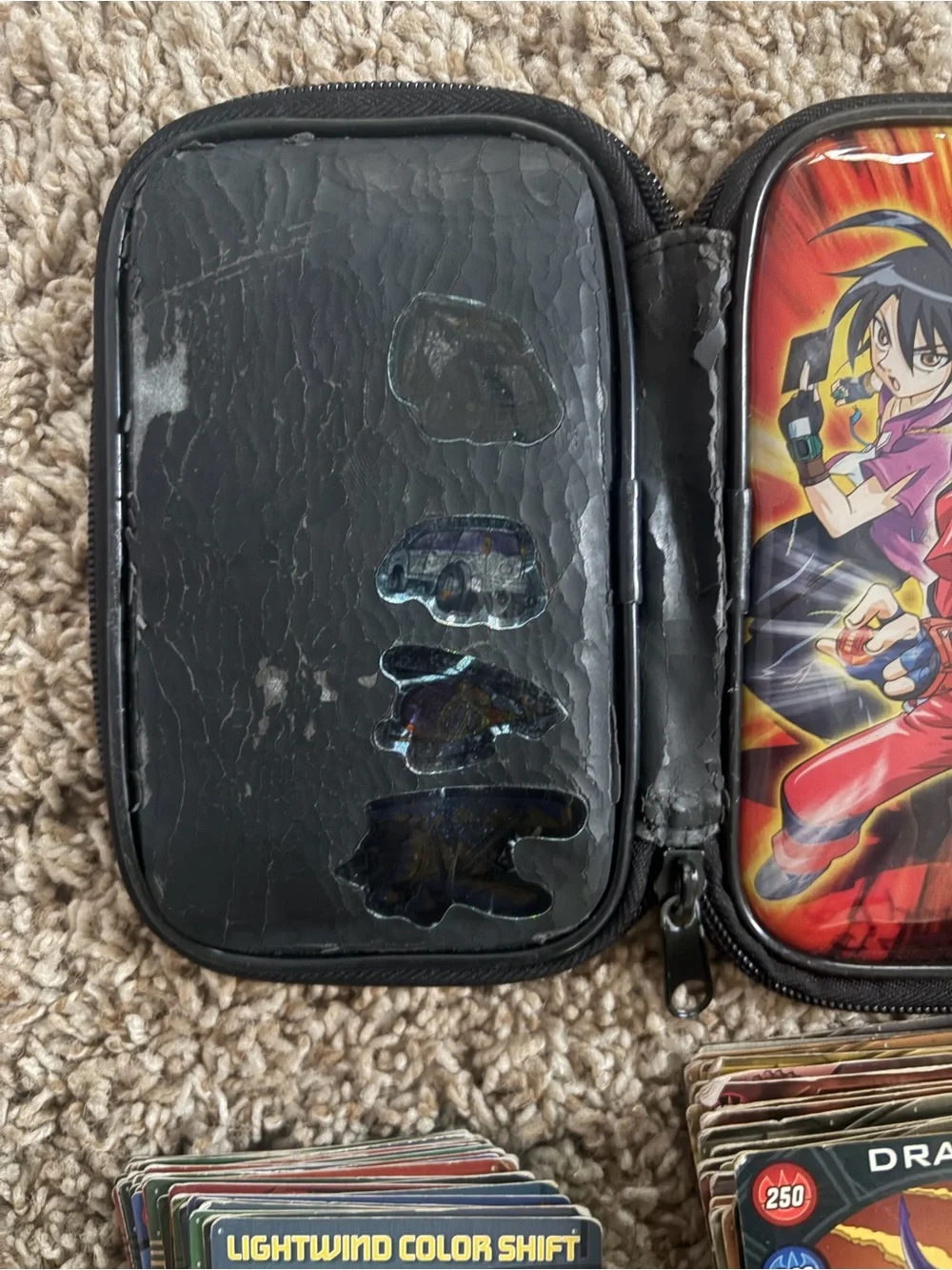 Bakugan Character Zipped Card Case with Card Bundle